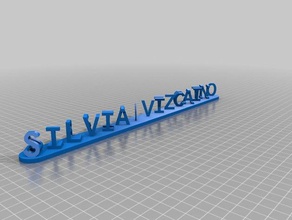 dual letters silvia vizcaino alberto vivi signs logos customized 3d print model - Mito3D