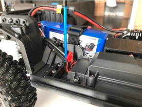 trx-4 reforçada baixa bandeja da bateria veículos traxxas trx4 3d print model - Mito3D