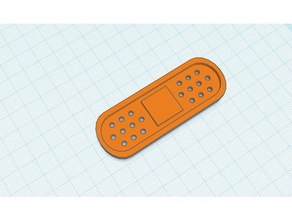 band-aid Modelle Wundpflaster patch 3d print model - Mito3D
