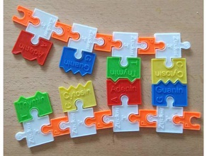 l'adn de puzzle biologie 3d print model - Mito3D