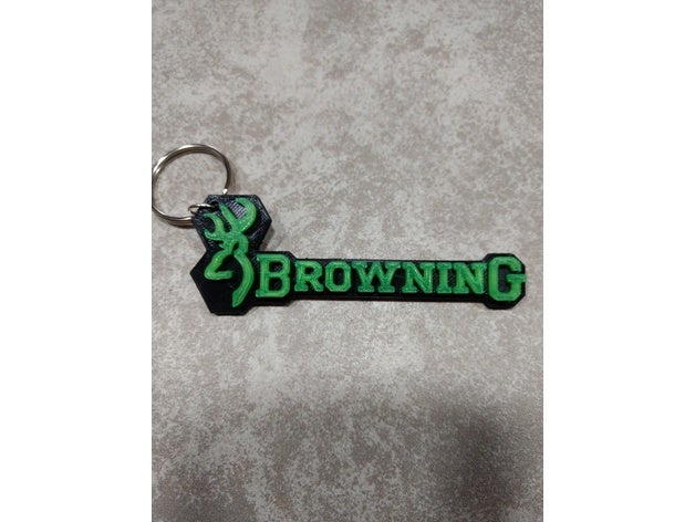browning keychains 3D print model - Mito3D