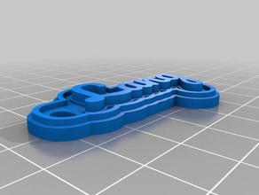 lang keychains customized 3d print model - Mito3D