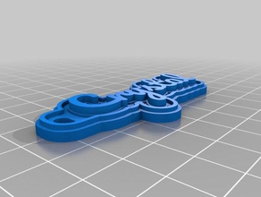 crystal keychains customized 3d print model - Mito3D