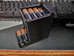 modulare batteria dispenser pegboards soddisfare batterie aa remix strumento i titolari scatole 3d print model - Mito3D