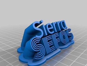 sierra signos logotipos personalizado 3d print model - Mito3D