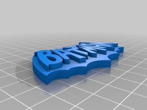 batman placca 3d stampa 3d print model - Mito3D