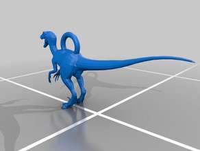 primal carnage raptor portachiavi 3d stampa 3d print model - Mito3D