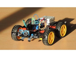 4wd smart carro robô brinquedos jogos arduino rc4wd rc robótica smartphone inteligente 3d print model - Mito3D