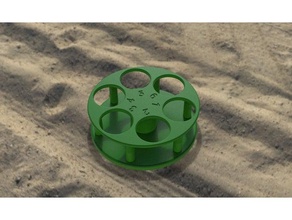 cup holder field beach outdoor garden glass plastic 3d print model - Mito3D