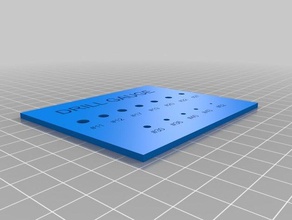 broca medidor 3d impressão guia de perfuração 3d print model - Mito3D