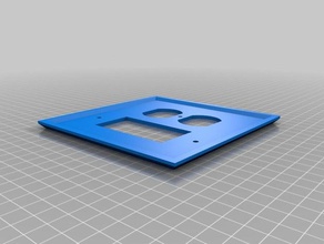 my customized wally wall plate v4 household 3d print model - Mito3D