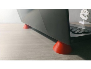 riser laptop computer accessories feet refrigeration 3d print model - Mito3D