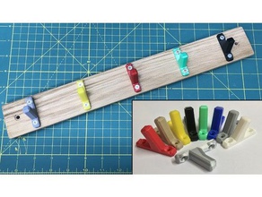 simple wall hook organization hanger 3d print model - Mito3D