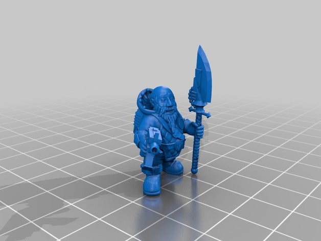 eski uzay Cüceler oyuncaklar oyunlar 28 mm scifi squat warhammer 40k 3D print model - Mito3D