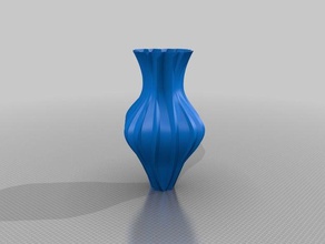 cornered vase beautiful easy print sculptures art autodesk fusion 360 decorative mathematical sharp spiral mode 3d print model - Mito3D