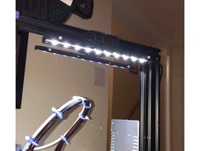 gantry mount led light 3d printer accessories 2020 creality ender 3 strip usb 3d print model - Mito3D
