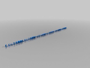 il mio personalizzato tripla lettera blocchi illusione i segni loghi 3d print model - Mito3D