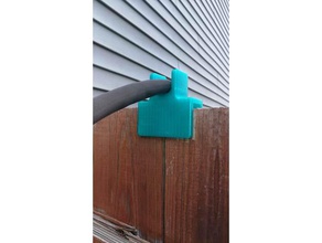 hose guard outdoor garden fence post guide protection 3d print model - Mito3D