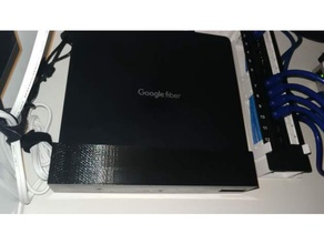o google fibra de montagem eletrônica roteador parede na wi-fi 3d print model - Mito3D