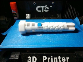 catdog laser pointer partial remix led rechargeable flashlight v2 pets 3d print model - Mito3D