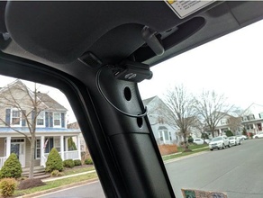 jeep wrangler magnétique dashcam mobius mont tête d'affiche de l'automobile jk action cam caméra 3d print model - Mito3D