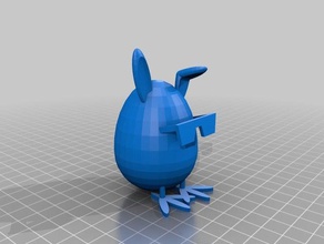 hatching chickbunny 3d printing 3d print model - Mito3D