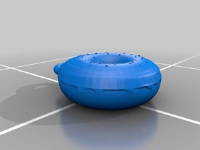 donut chaveiro 3d impressão 3d print model - Mito3D