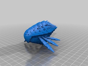 tyranid hive-Schiff Spiele battlefleet gothic behemoth die bfg bio bug bugs hydra kraken leviathan Raum 3d print model - Mito3D
