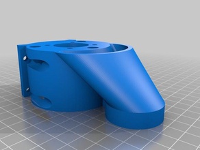 52 mm Spindelaufnahme mpcnc magnetische Staub Schuh diy 3d print model - Mito3D