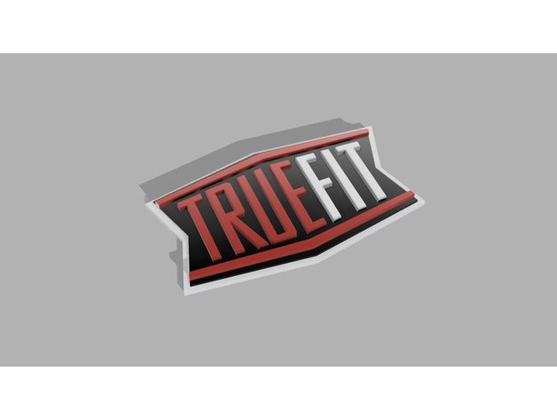 true fit logo coins badges 3D print model - Mito3D