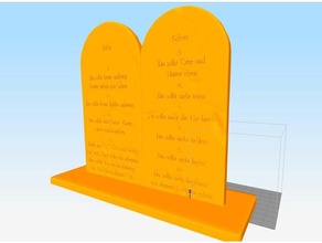 diez mandamientos esculturas 3d print model - Mito3D