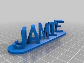 jamie dlb des signes les logos personnalisé 3d print model - Mito3D