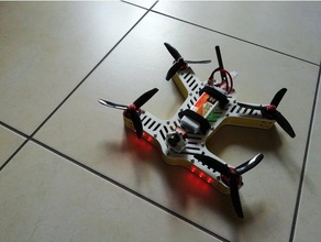 matteo rc i veicoli drone fpv250 fpv racer fotogramma quadcopter 3d print model - Mito3D