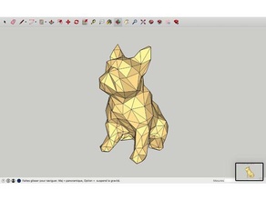 low poly chien 3d de l'impression aniaml les chiens 3d print model - Mito3D