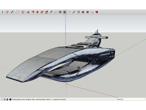 leviatã interdictor-classe cruiser 3d impressão clássico 3d print model - Mito3D