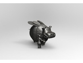 Honig-Kuh Skulpturen 3d print model - Mito3D