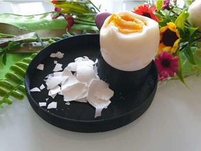 yumurta yemeği 3d yazıcı aksesuarlar Paskalya kabuğu eierschale eierteller ostern sabunluk 3d print model - Mito3D