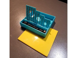 drill bits handtool box coffret pour forets et porte holders boxes boite meche 3d print model - Mito3D