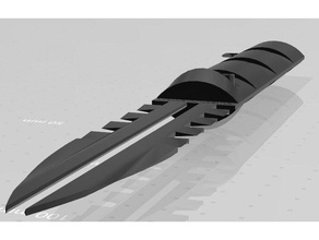 lynx airsoft coltello sport all'aperto accessori lo zenzero softair tattica 3d print model - Mito3D