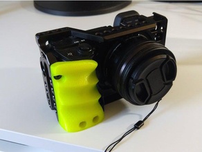 smallrig ergonomic grip sony a6000a6300a6500 camera handle alpha 3d print model - Mito3D