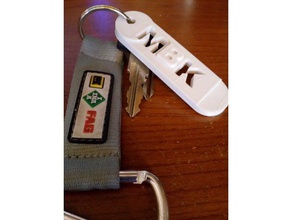 mbk trousseau de clés porte-clés 3d print model - Mito3D