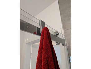 cabine de duche, porta deslizante do cabide casa banho 3d print model - Mito3D