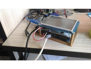 arduino mega 2560 tft shield holder electronics 3d print model - Mito3D