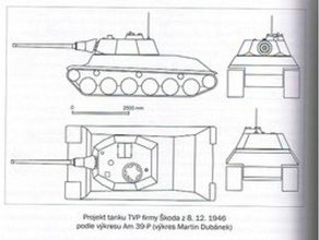 &scaronkoda t-50, 3 d baskı 2d sanat tank tanklar 3d print model - Mito3D