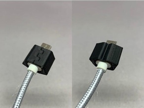 microusb connector cover computer tactile 3d print model - Mito3D