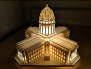wisconsin capitol building buildings structures madison 3d print model - Mito3D