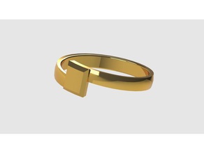 twisted ring jewelry mantiss 3d print model - Mito3D