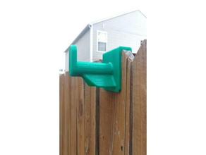 cerca de gancho ao ar livre jardim cabide fencepost post madeira 3d print model - Mito3D