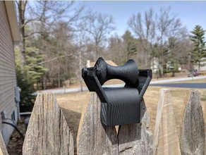 fence based garden hose protector v2 outdoor 3d print model - Mito3D