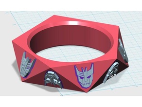 cybertronic spree bracelet 1 bracelets band bangle jewelry music transformer transformers g1 3d print model - Mito3D